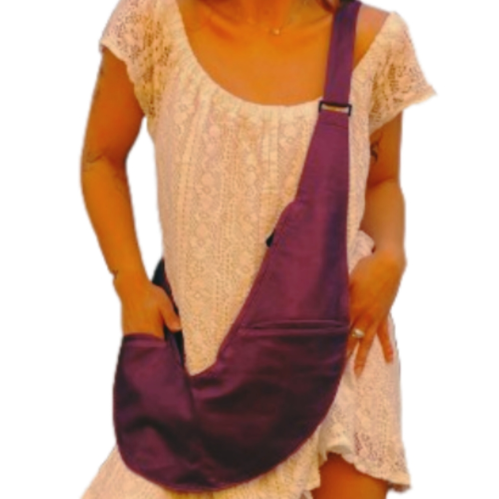Elegant Purple Crossbody Bag